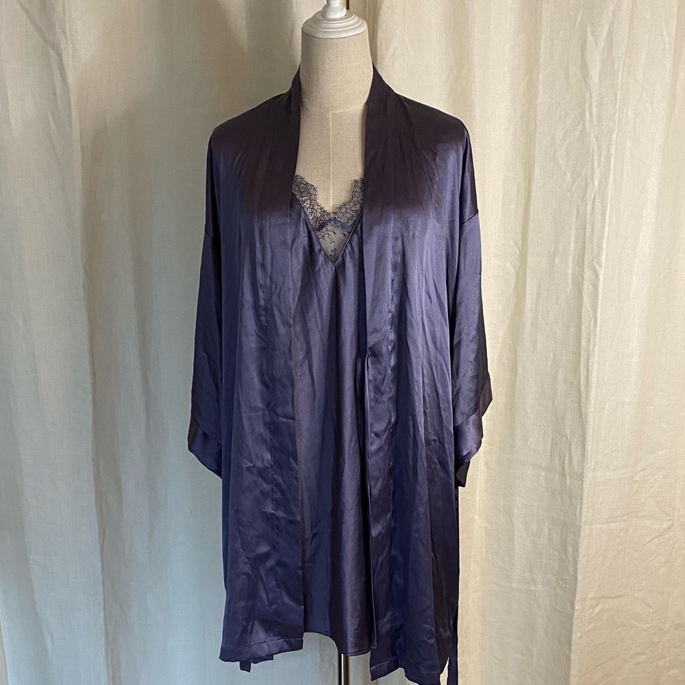 Victoria’s Secret Robe and Slip Dress Set